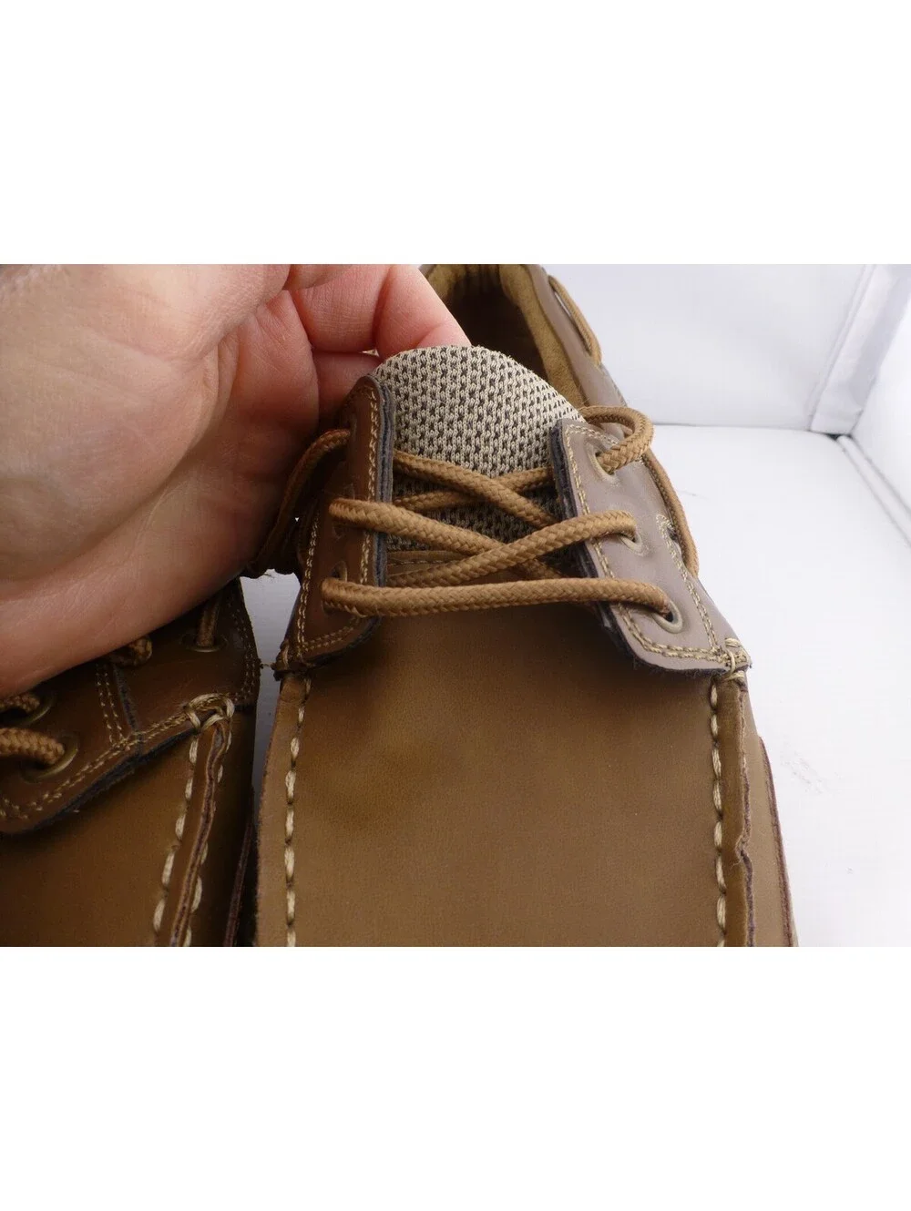 Croft & Barrow Men's 12 Med Brown Boat Shoes Deck Loafers Memory Foam M14